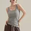 Áo Vest Nữ Mùa Hè Modal Dệt Kim Sling Mỏng Phong Cách Chống chói Đáy Áo Sơ Mi Nữ Bên Trong Mặc Mỏng Phù Hợp Với Áo Ngoài K6LT