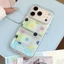 Ốp điện thoại chấm bi đầy màu sắc mạ vàng cho iPhone 17 Pro Max 16 15 14 Vỏ bảo vệ chống sốc