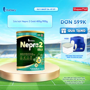 Sữa bột Nepro 2 Gold 400g/900g - Phù hợp cho người bệnh suy thận có lọc máu ngoài, bổ sung dinh dưỡng