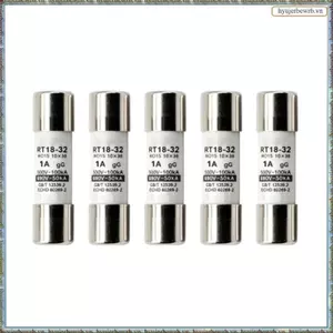 Khả năng phá vỡ cao 100kA- Cầu chì hình trụ 1A-5pcs-Pack 10x38mm Lý tưởng cho các ứng dụng công nghiệp