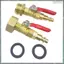 RV Winterize Blowout Adapter Bộ Tưới Nước Mùa Đông Thổi Bộ Chuyển Đổi Cho 1 / 4In Kết Nối Nhanh Cắm 3 / 4In GHT Vườn Vòi