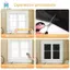 Rèm đen di động, Chất liệu làm mờ 300X150cm Cắt theo kích thước Rèm đen dính trên cửa sổ cho phòng ngủ