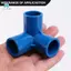 16 Chiếc Nhựa PVC 20 Mm Ống Tee Kết Nối 3 Chiều Khớp Cho Vườn Tưới Tưới Ống Adapter Ống Phần Dụng Cụ