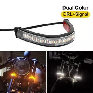 Ziyulinyuk LED Xe Máy Bật Đèn Tín Hiệu & DRL Moto Flasher Vòng Nĩa Dải Đèn VN