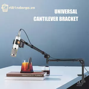 GE Micro Boom Arm Stand Để Bàn Có Thể Điều Chỉnh Giá Đỡ Micro Gắn Để Chơi Game Podcast Phát Trực Tuyến Ghi Âm Mic Mở Rộng Riser VN