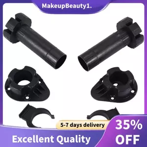 2x Nhựa Có Thể Điều Chỉnh Chiều Cao Tủ Bếp Chân Chân Chân Cặp Màu Đen