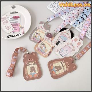 Giá đỡ Photocard KHÔNG GỈ, có dây buộc bảo vệ ảnh Kawaii, Vỏ thẻ PU hoạt hình dễ thương