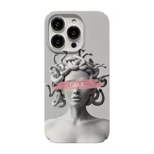 Ốp Điện Thoại Medusa QYJS Thích Hợp Cho IPhone 11 17 AIR 16 E 15 14 13 ProMax 7 8 PLUS XR XSMAX 12 PRO Phim Niche Ốp Cứng Bóng Độc Đá