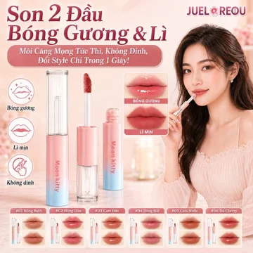 Son Môi Hai Đầu / Son Bóng Gương / Son Đất Lì / Che Rãnh Môi / Không Khô Môi, Lâu Trôi, Dễ Tẩy Trang