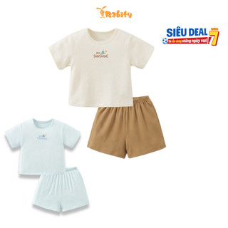 Bộ thun ngắn tay chất liệu petit trẻ em Rabity 960.095