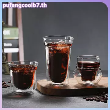PUCOOL Sáng Tạo Trà Cốc Thủy Tinh Thiết Kế Tường Đôi Thủy Tinh Trong Suốt Cốc Cà Phê Nhà Hàng Cốc Thủy Tinh Tường Đôi Cốc Thủy Tinh Drinkware.