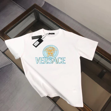 Áo thun Versace / Áo thun Versace in hình ngắn tay nam nữ Áo đi lại Áo công sở Áo thường ngày Áo cặp đôi Áo dáng rộng Áo mặc bên ngoài Áo thun