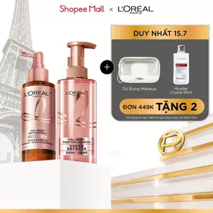 Bộ dầu gội & xịt serum ngăn ngừa & giảm gãy rụng tóc, tóc chắc khỏe hơn L’oreal Paris Full Resist 440ml, 90ml