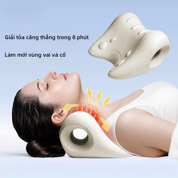 Massage cột sống cổ tử cung Thiết bị làm dịu cổ Gối massage cột sống cổ tử cung Corrector Gối đeo vai gia đình Thư giãn Gối massage hình chữ U Mô phỏng Massage con người Gối cột sống cổ tử cung 8 phút