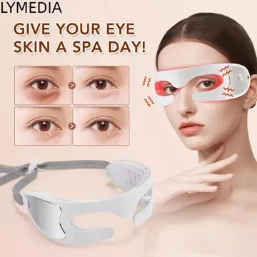 Máy mát xa mắt LED LYMEDIA, Công nghệ massage Massage rung Máy mát xa mắt chống lão hóa, Trị liệu ánh sáng đỏ Đèn LED Photon Light Thư giãn cơ bắp Máy mát xa mắt