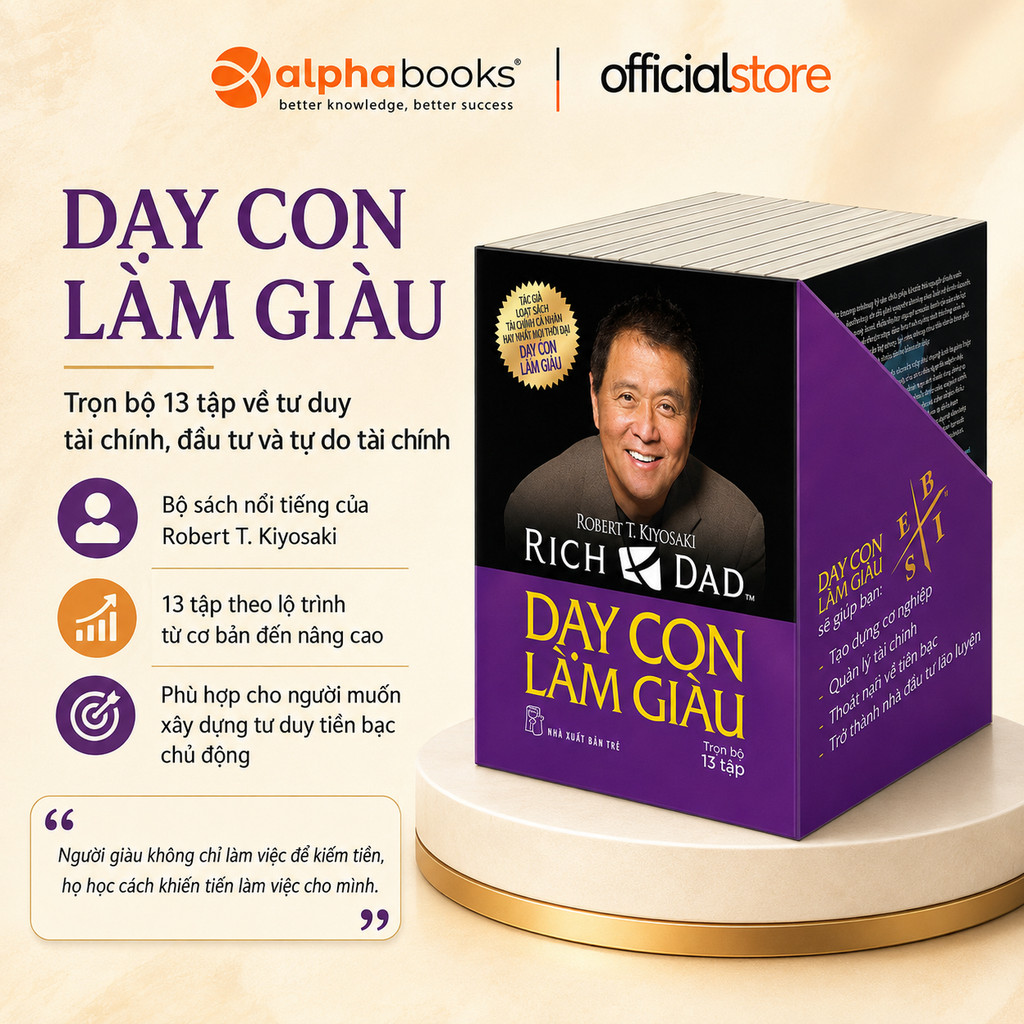 Sách Combo - Dạy Con Làm Giàu (Trọn Bộ 13 Tập Kèm Boxset) - NXB