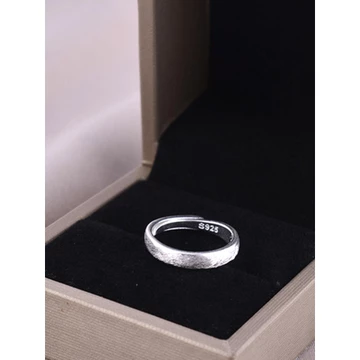 nhẫn bạc nhẫn bạc 925 Nhẫn Bạc 925 Bà Nhẫn Đuôi Vòng 2023 Phong Cách Mới Retro Đau Khổ Chữ Có Thể Điều Chỉnh ins Phong Cách Trung Hoa