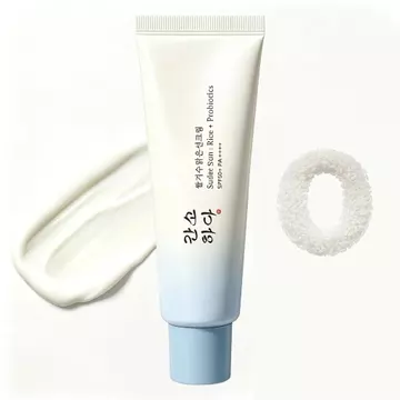 Kem chống nắng hữu cơ SPF 50 + PA + + + +, Kem chống nắng chăm sóc da mặt Hàn Quốc, Kem chống nắng mặt hàng ngày 50ML dành cho du lịch, Kem chống nắng Beach Essentials No White Cast