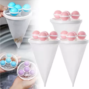 Nâng cấp Máy Tẩy Tóc Để Giặt, 2026 Túi Lọc Máy Giặt Nổi Có Thể Tái Sử Dụng Mới, Giặt Tóc Che Lọc Tóc Máy Giặt Túi Lưới Vệ Sinh Cho (Hồng) YJ90