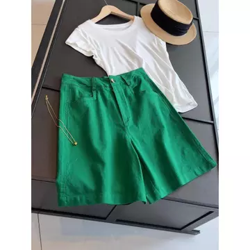 Cotton 97% Thời Trang Cao Cấp Quần Crop Nữ Mùa Hè Rời Ôm Hơn Nhìn Rộng Quần Ống Rộng Quần Nhỏ Thẳng Quần Ống Rộng Quần