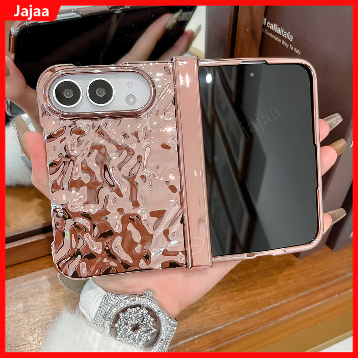 Dành Cho iPhone Duo Nước gợn Nếp Nhăn Mạ Điện Dành Cho Apple iPhone Ultra iPhone18 Gấp iPhone Fold iPhone Duo 5G Slim Shockproor Cover
