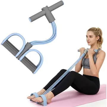 Dây kháng lực bàn đạp có tay cầm, Nâng cấp dây kháng Yoga đàn hồi, Bàn đạp tập luyện thủ công 6Tubes, Dây kháng lực bàn đạp chân bằng cao su tự nhiên, Dây co giãn cho bụng, Eo