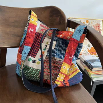 Women's Vintage Canvas Underarm Bag – for Work