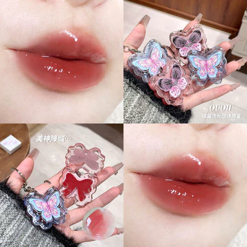 OOII Bướm Chắc Chắn Son Bóng Giá Trị Cao Son Bóng Toot Lip Nữ Sinh Viên Đảng Son Môi Son Bóng Son Bóng Trang Điểm