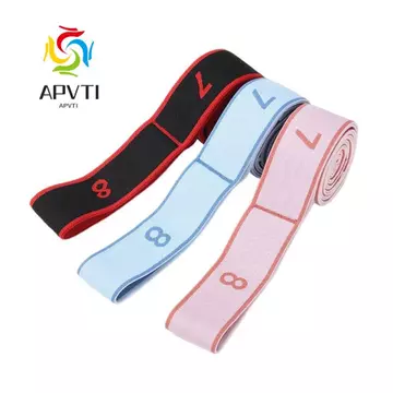 Dây kháng lực Yoga APVTI, Dây kháng lực tập thể dục chéo lưới 8 / 10 / 12, Dây kháng lực thể dục bằng vải Cotton dệt tập Yoga Dây căng phụ trợ đàn hồi Trẻ em / Người lớn