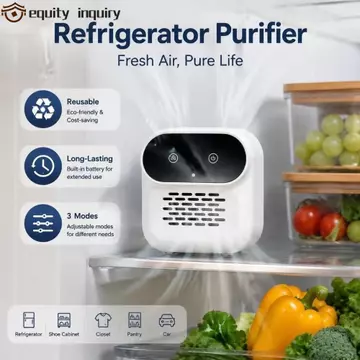 Máy lọc tủ lạnh YÊU THÍCH YÊU CẦU, Máy khử mùi tủ lạnh lâu trôi 3 chế độ, Máy làm mát không khí Màn hình LED di động Máy khử mùi Ozone đa chức năng Tủ đông