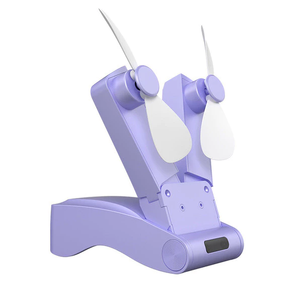 mini handheld fan | mini electric fan ▲Quạt gấp hai đầu xuyên biên giới Quạt bỏ túi Quạt Mini cầm tay Sạc USB Quạt nhỏ ngoài trời di động – 6