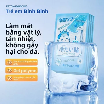 Miếng dán hạ sốt y tế Dingding trẻ em người lớn hạ nhiệt vật lý không hại da bán chạy giao nhanh