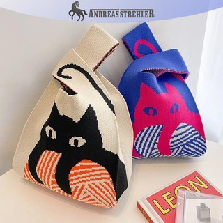 Onetimingfine Thời Trang Handmade Đan Túi Xách Nữ Thắt Lưng Cổ Tay Hàn Quốc Túi Tote Thường Ngày Có Thể Tái Sử Dụng Túi Mua Sắm VN