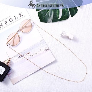 Onetimingfine Nữ Mới Vàng Kính Mắt Dây Xích Kính Mát Đọc Sách Đính Hạt Kính Mắt Dây Cổ VN