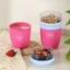 ROLY Qua Đêm Yến Mạch Cốc Ăn Sáng, Chống Rò Rỉ Với Thìa Cốc Sữa Chua Bát, Cói Có Thể Tái Sử Dụng Trái Cây Salad Cốc Yến Mạch Ngũ Cốc Hạt