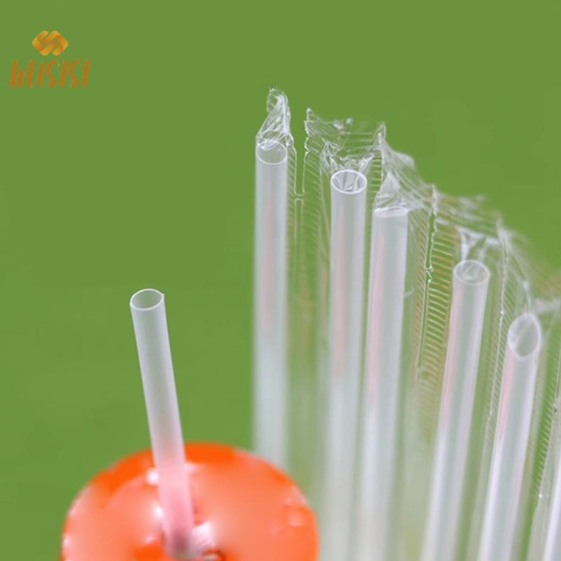 [WUSISI] 500 Chiếc Ống Hút Nhựa DIY Dùng Một Lần Ngắn Trong Suốt Nhọn Mỏng Ống Hút Uống Hàng Hóa Phụ Kiện Nhà Bếp MỚI