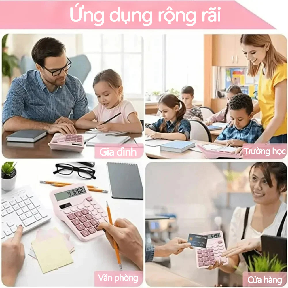 Máy Tính Bỏ Túi Cầm Tay DX-837B Sử Dụng Năng Lượng Mặt Trời T2PVN28066Năng lượng kép
