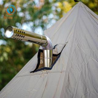 Dovewill Ống Khói Bếp Thép Không Gỉ với Đầu Khuỷu Chống Sòe, Làm Nóng Nhanh, Dành cho Lều Camping