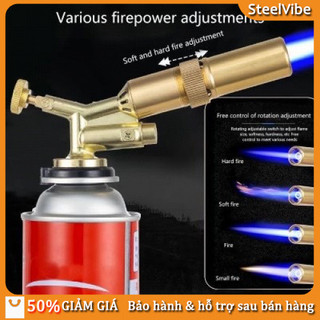 Khò Gas Mini Lõi Đồng Ống Dài – Tự Động Đánh Lửa, Ngọn Lửa Xanh, Dùng Được Cho Hàn