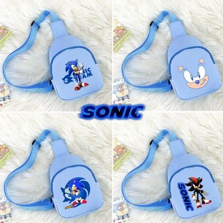 Túi đeo ngực Sonic in hình túi đeo chéo nhẹ chống thấm nước để làm quà tặng sinh nhật cho trẻ em