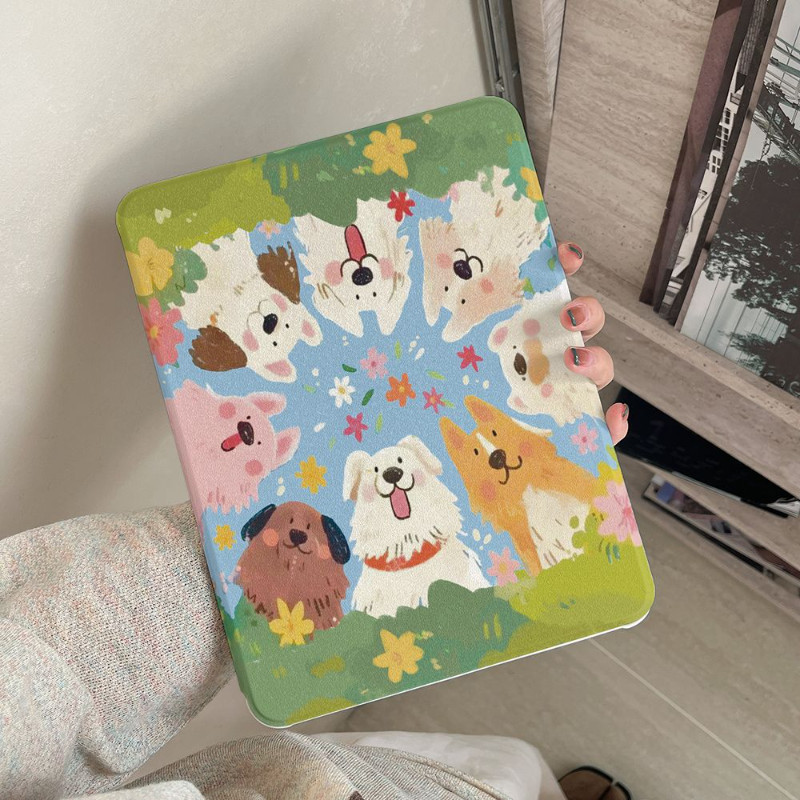 Ốp Bảo Vệ Cho iPad Thế Hệ Thứ 10 M4 2024 pro11 air 13 inch Air2 Gen7 Gen8 Gen9 2025 A16 gen11th M2 Air6 M3 Air7 Gen5 / 6 Mini4 / 5 / 6 air 11 Air4 / air5 pro 12.9 360 độ