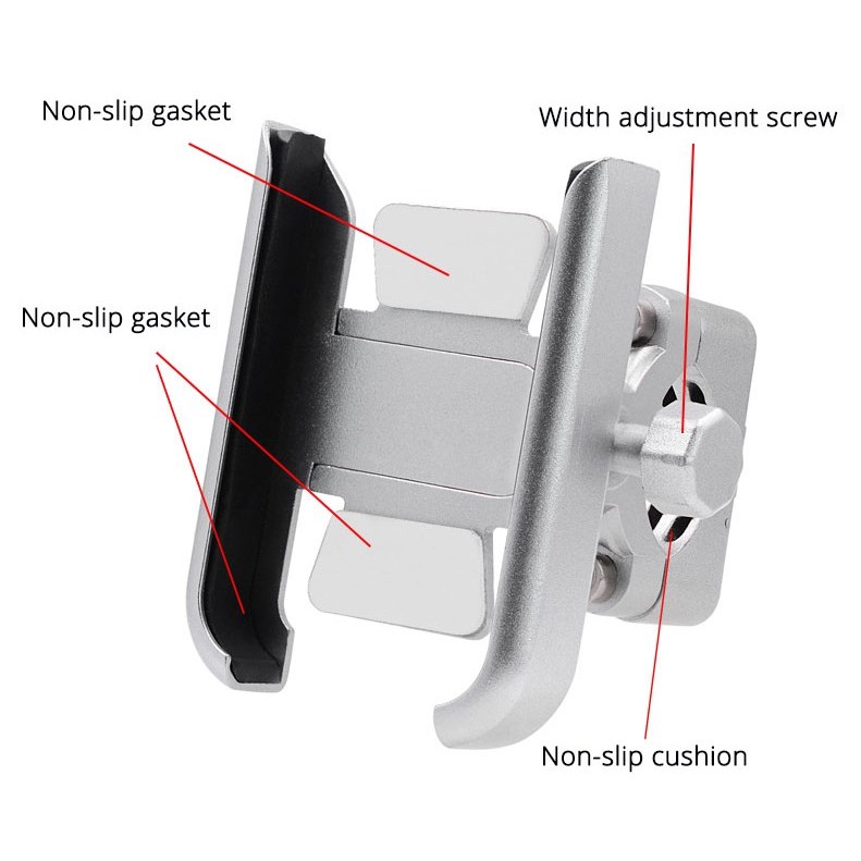 YAMAHA NVX 155 Giá đỡ điện thoại di động Xe đạp xe máy Hợp kim nhôm Giá đỡ điện thoại di động Xe đạp Giá đỡ điện thoại di động