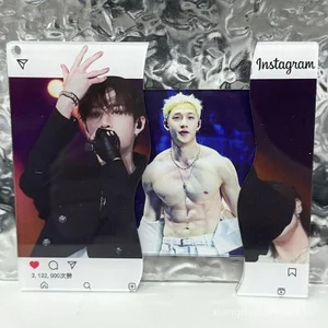 Đi Lạc Trẻ Em Bang Chan Changbin Felix Từ Tính Trượt Acrylic Mặt Dây Chuyền Kpop Thần Tượng Túi Trang Trí Quyến Rũ Quạt Sưu Tập Merch Quà Tặng