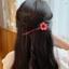 Kẹp tóc hoa hoạt hình - Barrette thẳng chống trượt để tạo kiểu tóc xoăn dày