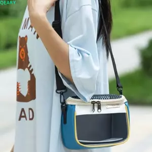QEARY Hộp đựng thú cưng nhỏ, Túi đựng thú cưng thoáng khí có thể điều chỉnh, Túi đựng thú cưng nhỏ khác Nhẹ di động thông gió Hamster Mang theo Túi đi chơi hàng ngày