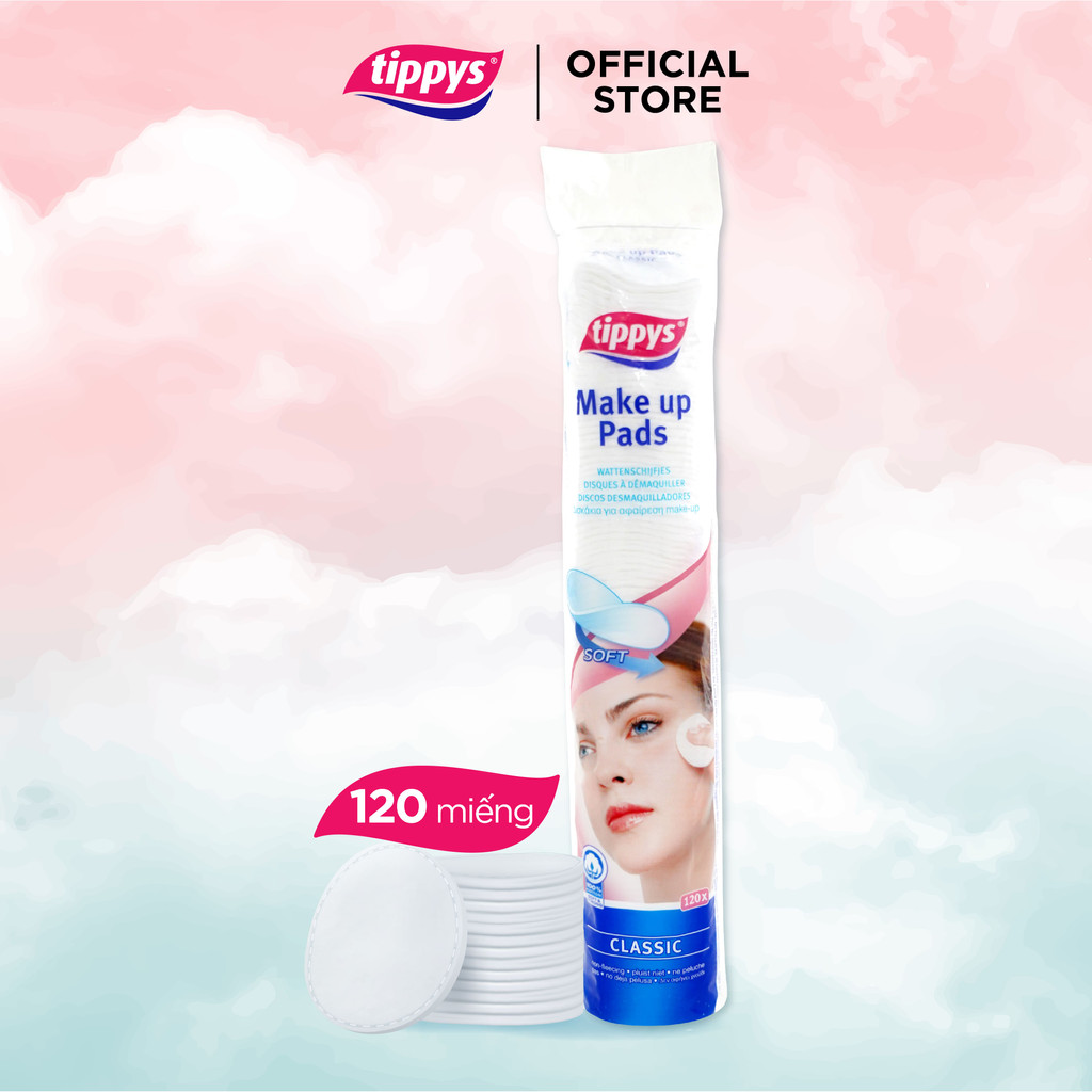 [QUÀ TẶNG KHÔNG BÁN] Bông tẩy trang TOPICREM 120 miếng tiêu chuẩn châu âu 100% cotton thiên nhiên