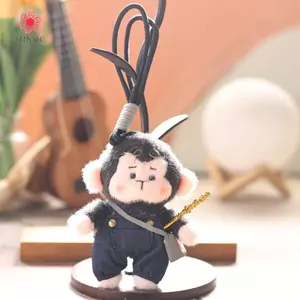 MJnmc 1 Chiếc Túi Mặt Dây 15cm Hoạt Hình Khỉ Kawaii Búp Bê Móc Khóa Đồ Chơi Dễ Thương Bapa Trang Trí Trẻ Em Quà Tặng Mới