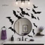 Thai| Trang trí dơi giấy gấp và dán tường bí ngô Đồ trang trí Halloween 3D, Đề can Halloween PVC đa năng để trang trí nhà và nhà hàng lễ hội