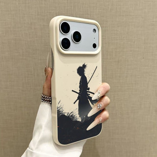 Ốp điện thoại di động Samurai mát mẻ Không có nút bảo vệ iPhone 15ProMax 13Pro Độc đáo 14Pro 16Pro Xu hướng 12Pro 11 Sáng tạo 17PROMAX 16Plus Vỏ bảo vệ chống sốc
