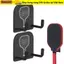 ESSENCEH 2 Chiếc Giá Đỡ Bóng Pickleball, Giá Treo Tường Mái Chèo Pickleball Không Đục Lỗ, Giá Treo Tường Hợp Kim Nhôm Tự Dính